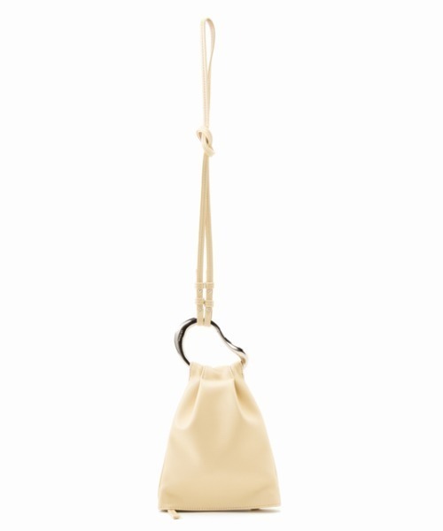 LE VERNIS（ル・ベルニ）の「LE VERNIS(ル・ベルニ)リングミニレザーショルダー（ショルダーバッグ・レディース・ブラック/オレンジ/クリーム・FREE）」の6枚目の写真