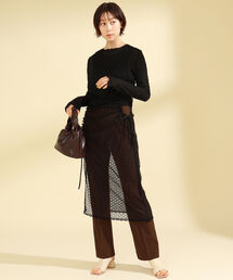 Ray BEAMS | Ray BEAMS / レース サイド ホール ワンピース(ワンピース)