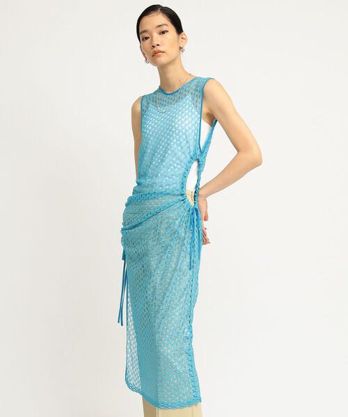 Ray BEAMS(レイビームス)の「Ray BEAMS / レース サイド ホール ワンピース(ワンピース・レディース・ブラック/ブルー・ONE SIZE)」の9枚目の写真