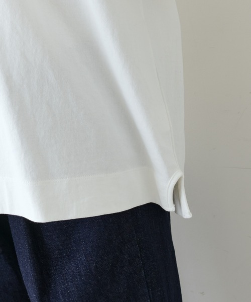 PUAL CE CIN(ピュアルセシン)の「透かし柄編み襟付きカットソー(Tシャツ/カットソー・レディース・ホワイト/ブラック/ライトベージュ・FREE)」の12枚目の写真