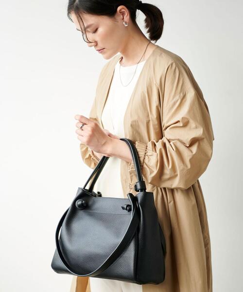 green label relaxing（グリーンレーベルリラクシング）の「ソフト A4 2WAY バッグ（ショルダーバッグ・レディース・ブラック/モカ・FREE）」の13枚目の写真