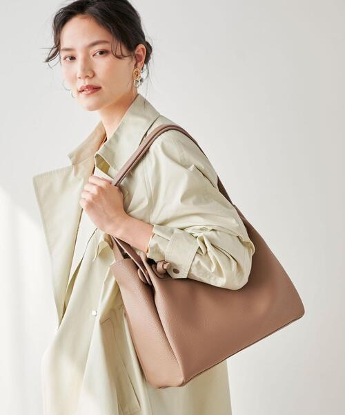 green label relaxing（グリーンレーベルリラクシング）の「ソフト A4 2WAY バッグ（ショルダーバッグ・レディース・ブラック/モカ・FREE）」の9枚目の写真