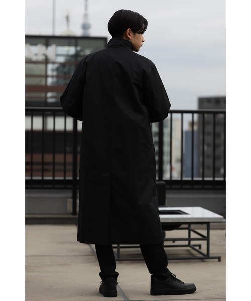 CREARE -LINO-（クレアーレリノ）の「オーバーサイズ  スタンドカラー ルーズコート（チェスターコート・メンズ・ブラック/カーキ・M/L）」の7枚目の写真