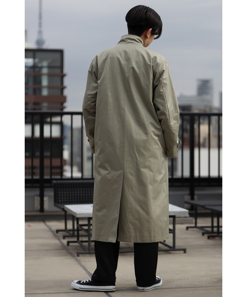 CREARE -LINO-（クレアーレリノ）の「オーバーサイズ  スタンドカラー ルーズコート（チェスターコート・メンズ・ブラック/カーキ・M/L）」の20枚目の写真