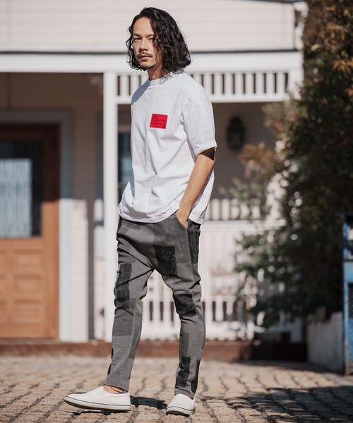 CAMBIO(カンビオ)の「mt7701-ビッグシルエットプリントT(Findシール)(Tシャツ/カットソー・メンズ・ミックスグレー/ホワイト/ブラック・S/L/XL/M)」の15枚目の写真