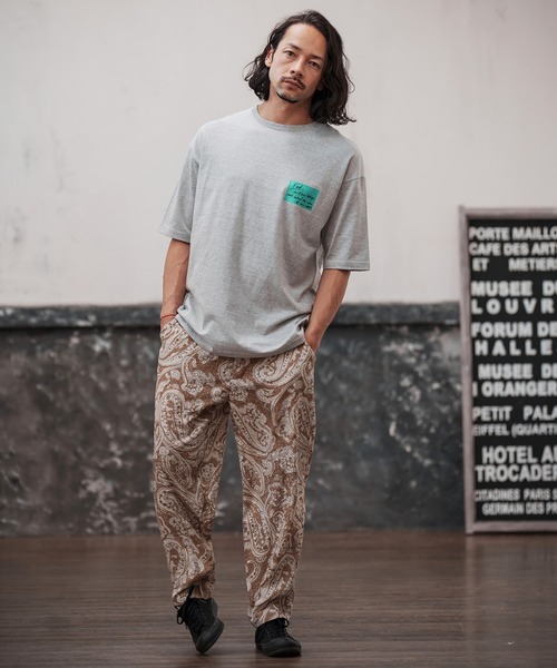 CAMBIO(カンビオ)の「mt7701-ビッグシルエットプリントT(Findシール)(Tシャツ/カットソー・メンズ・ミックスグレー/ホワイト/ブラック・S/L/XL/M)」の22枚目の写真