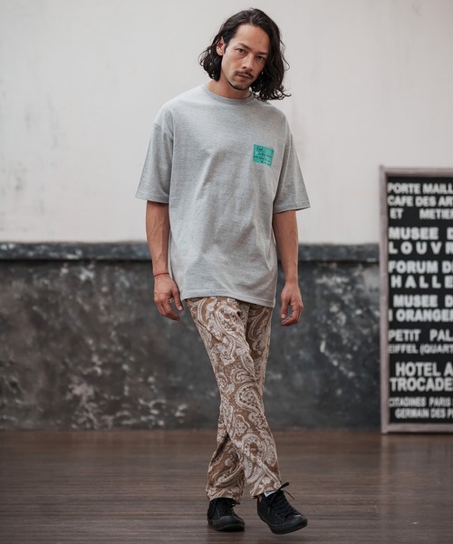 CAMBIO(カンビオ)の「mt7701-ビッグシルエットプリントT(Findシール)(Tシャツ/カットソー・メンズ・ミックスグレー/ホワイト/ブラック・S/L/XL/M)」の10枚目の写真