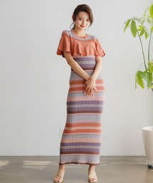 LADYMADE（レディメイド）の「2WAYフリルロングニットワンピース 