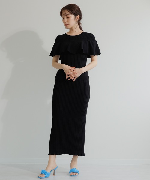 2wayフリルロングニットワンピース ワンピース Ladymade レディメイド のファッション通販 Zozotown