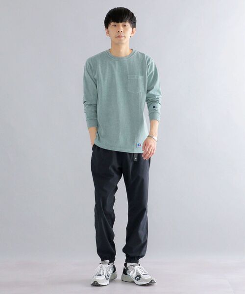 Russell Athletic（ラッセルアスレティック）の「*【SHIPS別注】RUSSELL ATHLETIC: ピグメント加工 ロングスリーブ Tシャツ (ロンT) 22SS（Tシャツ/カットソー・メンズ・ホワイト/ダークグレー/グリーン/ネイビー/イエロー系・SMALL/MEDIUM/LARGE/X-LARGE）」の10枚目の写真