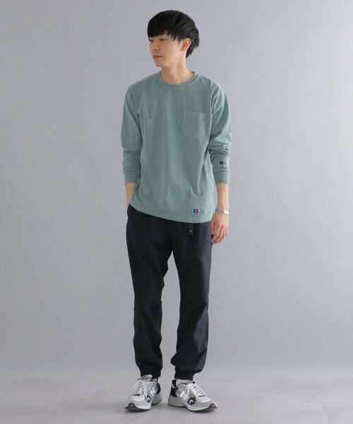 Russell Athletic（ラッセルアスレティック）の「*【SHIPS別注】RUSSELL ATHLETIC: ピグメント加工 ロングスリーブ Tシャツ (ロンT) 22SS（Tシャツ/カットソー・メンズ・ホワイト/ダークグレー/グリーン/ネイビー/イエロー系・SMALL/MEDIUM/LARGE/X-LARGE）」の14枚目の写真