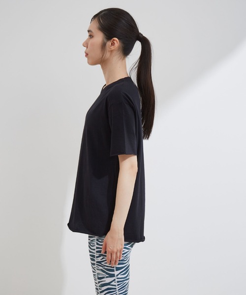 【25SS新品】alo yoga アローヨガ 半袖リブTシャツ ネイビー S 25SS新品】alo yoga アローヨガ 半袖リブTシャツ ネイビー S