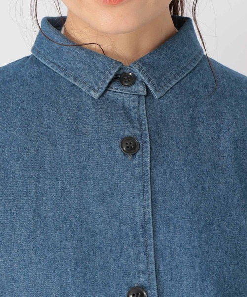 studio CLIP（スタディオクリップ）の「デニムアソートコートワンピース（ワンピース・レディース・ライトブルー/ベージュ/カーキ・FREE）」の18枚目の写真