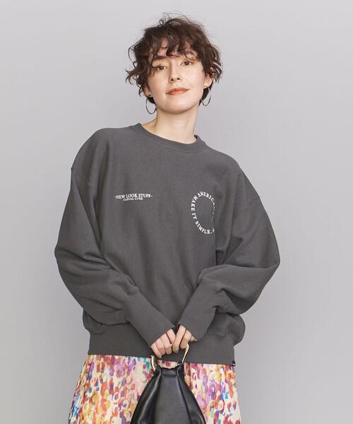 AMERICANA(アメリカーナ)の「<Americana(アメリカーナ)>ショート スウェット プルオーバー -ウォッシャブル-(スウェット・レディース・ライトブルー/ブラック・FREE)」の2枚目の写真