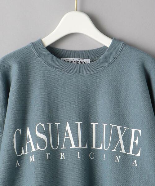 AMERICANA(アメリカーナ)の「<Americana(アメリカーナ)>ショート スウェット プルオーバー -ウォッシャブル-(スウェット・レディース・ライトブルー/ブラック・FREE)」の13枚目の写真