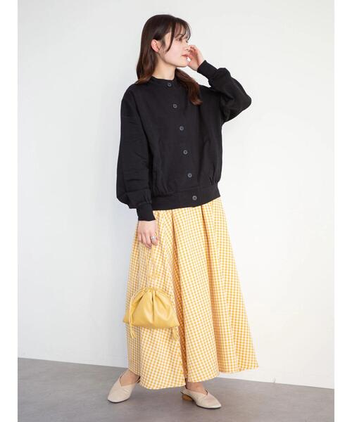 Green Parks(グリーンパークス)の「袖ボリュームカットカーディガン*(カーディガン/ボレロ・レディース・カーキ/グレイッシュベージュ/ブラック・FREE)」の11枚目の写真