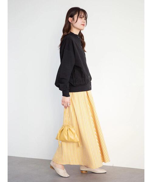 Green Parks(グリーンパークス)の「袖ボリュームカットカーディガン*(カーディガン/ボレロ・レディース・カーキ/グレイッシュベージュ/ブラック・FREE)」の13枚目の写真