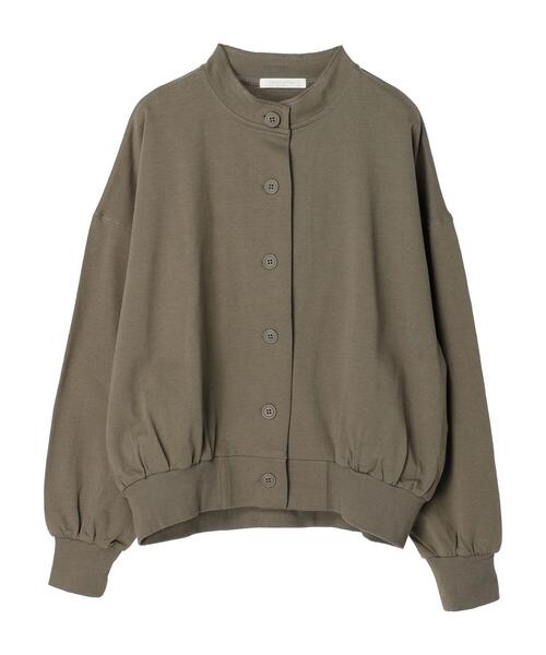 Green Parks(グリーンパークス)の「袖ボリュームカットカーディガン*(カーディガン/ボレロ・レディース・カーキ/グレイッシュベージュ/ブラック・FREE)」の14枚目の写真
