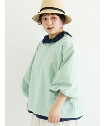 Samansa Mos2 | ポンチ袖ボリュームスウェット(スウェット)