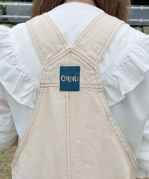 PairPair（ペアペア）の「アソートツイルカラージャンスカ（サロペット/オーバーオール・レディース・アイボリー/ブルー/ブラック/ピンク・フリー）」の15枚目の写真