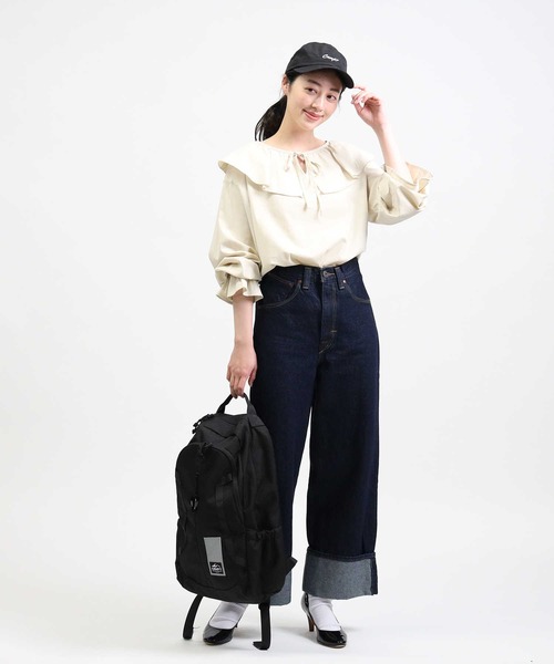 HONEYSUCKLE ROSE（ハニーサックルローズ）の「【HONEYSUCKLE ROSE】フリル衿ブラウス（シャツ/ブラウス・レディース・ベージュ/オフホワイト/ブラック・M/L）」の9枚目の写真