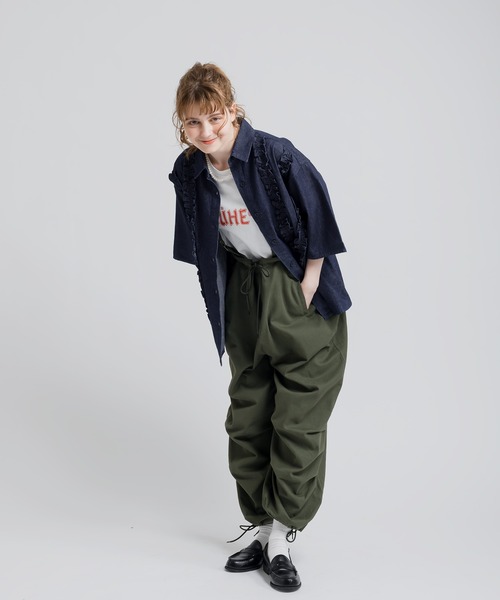MUHET（ミュエータ）の「フロントダブルフリルブラウス（シャツ 