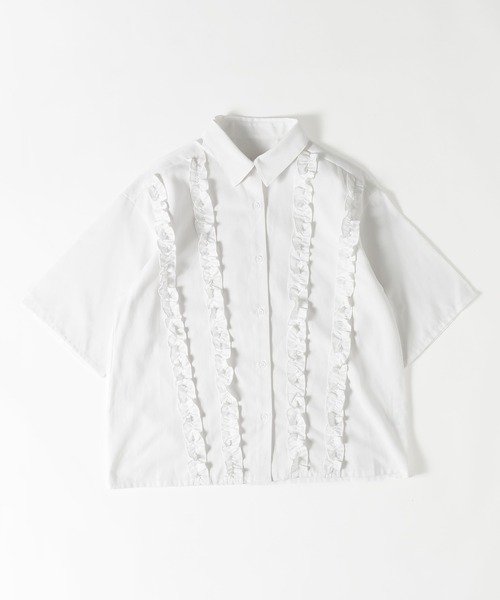 MUHET（ミュエータ）の「フロントダブルフリルブラウス（シャツ 