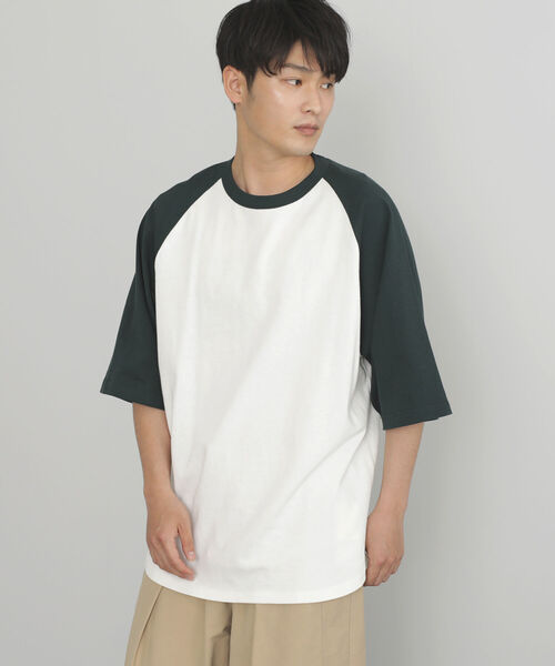 BEAMS HEART（ビームスハート）の「BEAMS HEART / ベースボール ビッグ ショートスリーブ Tシャツ（Tシャツ/カットソー・メンズ・ブラック/ダークグリーン/ブルー系その他・SMALL/MEDIUM/LARGE）」の3枚目の写真