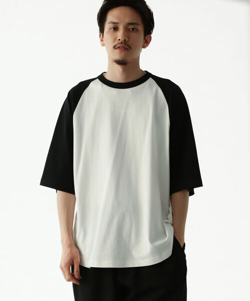 BEAMS HEART（ビームスハート）の「BEAMS HEART / ベースボール ビッグ ショートスリーブ Tシャツ（Tシャツ/カットソー・メンズ・ブラック/ダークグリーン/ブルー系その他・SMALL/MEDIUM/LARGE）」の6枚目の写真