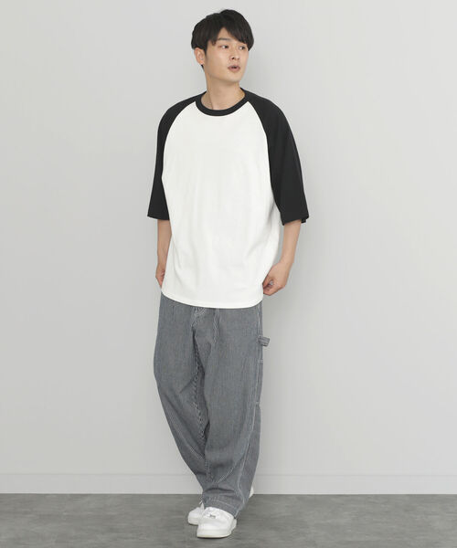 BEAMS HEART（ビームスハート）の「BEAMS HEART / ベースボール ビッグ ショートスリーブ Tシャツ（Tシャツ/カットソー・メンズ・ブラック/ダークグリーン/ブルー系その他・SMALL/MEDIUM/LARGE）」の8枚目の写真