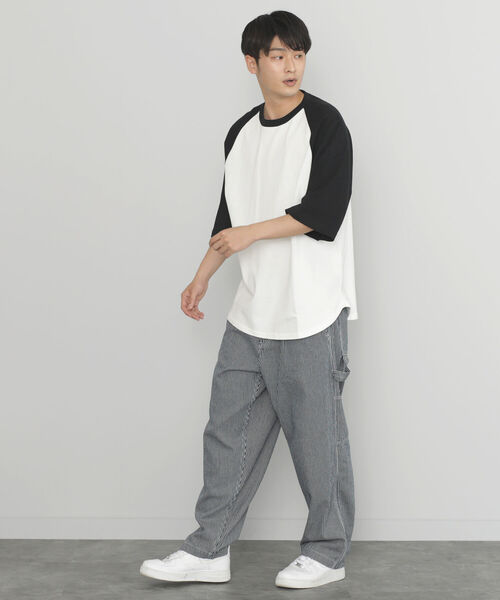 BEAMS HEART（ビームスハート）の「BEAMS HEART / ベースボール ビッグ ショートスリーブ Tシャツ（Tシャツ/カットソー・メンズ・ブラック/ダークグリーン/ブルー系その他・SMALL/MEDIUM/LARGE）」の9枚目の写真