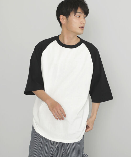 BEAMS HEART（ビームスハート）の「BEAMS HEART / ベースボール ビッグ ショートスリーブ Tシャツ（Tシャツ/カットソー・メンズ・ブラック/ダークグリーン/ブルー系その他・SMALL/MEDIUM/LARGE）」の10枚目の写真