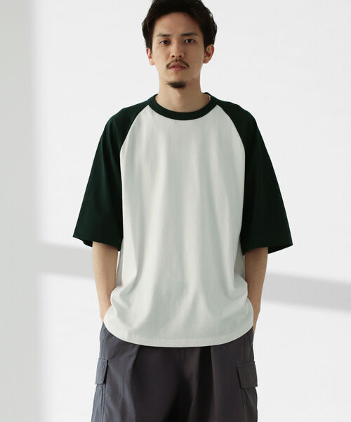 BEAMS HEART（ビームスハート）の「BEAMS HEART / ベースボール ビッグ ショートスリーブ Tシャツ（Tシャツ/カットソー・メンズ・ブラック/ダークグリーン/ブルー系その他・SMALL/MEDIUM/LARGE）」の18枚目の写真