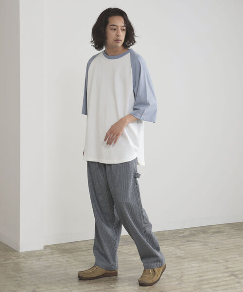 BEAMS HEART（ビームスハート）の「BEAMS HEART / ベースボール ビッグ ショートスリーブ Tシャツ（Tシャツ/カットソー・メンズ・ブラック/ダークグリーン/ブルー系その他・SMALL/MEDIUM/LARGE）」の20枚目の写真