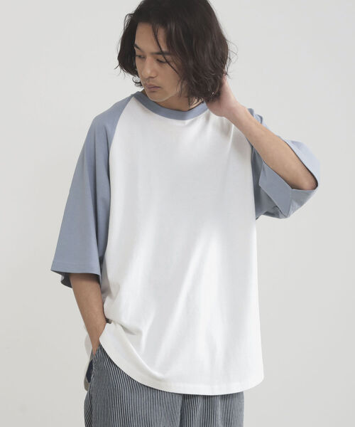 BEAMS HEART（ビームスハート）の「BEAMS HEART / ベースボール ビッグ ショートスリーブ Tシャツ（Tシャツ/カットソー・メンズ・ブラック/ダークグリーン/ブルー系その他・SMALL/MEDIUM/LARGE）」の21枚目の写真