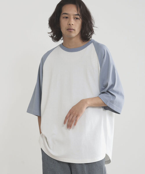 BEAMS HEART（ビームスハート）の「BEAMS HEART / ベースボール ビッグ ショートスリーブ Tシャツ（Tシャツ/カットソー・メンズ・ブラック/ダークグリーン/ブルー系その他・SMALL/MEDIUM/LARGE）」の22枚目の写真