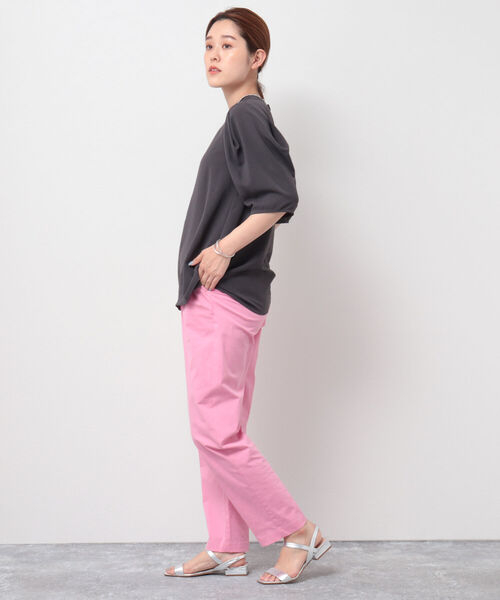 NOLLEY’S(ノーリーズ)の「◇【WEB限定】2WAYジョーゼット肩タックブラウス(シャツ/ブラウス・レディース・オフホワイト/チャコールグレー/ブルー/イエロー・FREE)」の22枚目の写真
