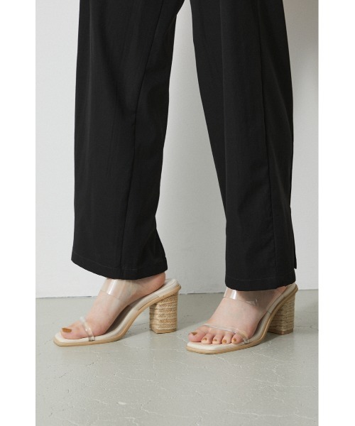 AZUL by moussy(アズールバイマウジー)の「JUTE HEEL CLEAR SANDALS/ジュートヒールクリアサンダル(サンダル・レディース・ブラック/ベージュ・SMALL/MEDIUM/LARGE)」の14枚目の写真
