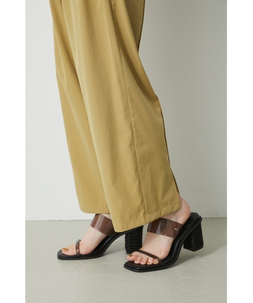 AZUL by moussy(アズールバイマウジー)の「JUTE HEEL CLEAR SANDALS/ジュートヒールクリアサンダル(サンダル・レディース・ブラック/ベージュ・SMALL/MEDIUM/LARGE)」の13枚目の写真
