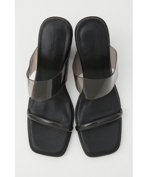 AZUL by moussy(アズールバイマウジー)の「JUTE HEEL CLEAR SANDALS/ジュートヒールクリアサンダル(サンダル・レディース・ブラック/ベージュ・SMALL/MEDIUM/LARGE)」の9枚目の写真