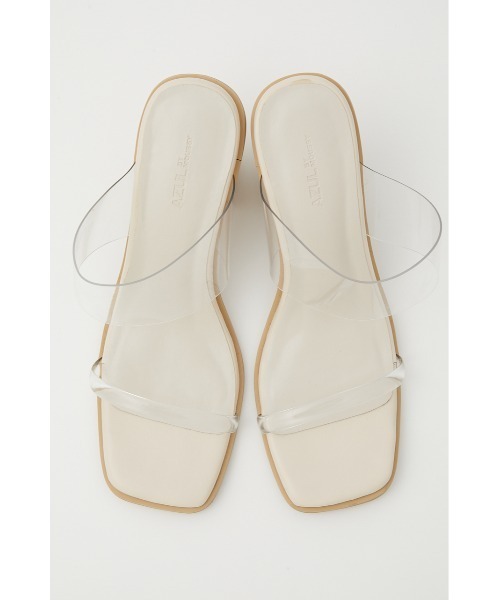 AZUL by moussy(アズールバイマウジー)の「JUTE HEEL CLEAR SANDALS/ジュートヒールクリアサンダル(サンダル・レディース・ブラック/ベージュ・SMALL/MEDIUM/LARGE)」の10枚目の写真