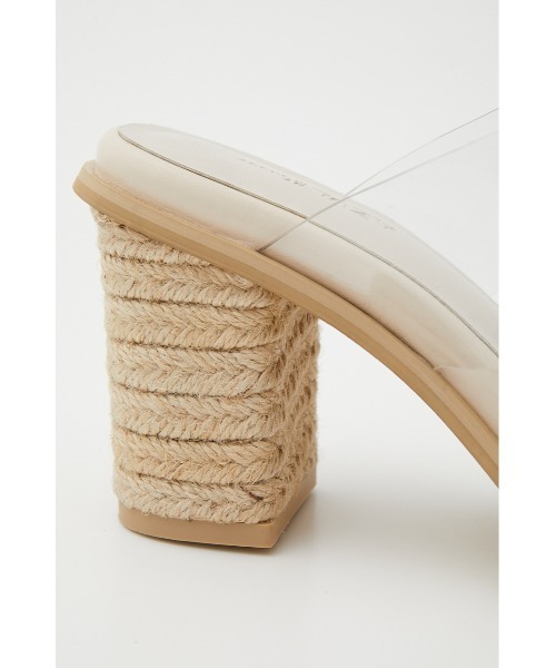 AZUL by moussy(アズールバイマウジー)の「JUTE HEEL CLEAR SANDALS/ジュートヒールクリアサンダル(サンダル・レディース・ブラック/ベージュ・SMALL/MEDIUM/LARGE)」の12枚目の写真