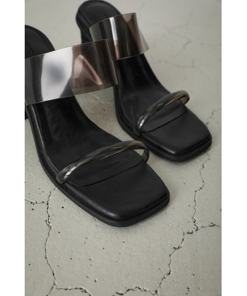 AZUL by moussy(アズールバイマウジー)の「JUTE HEEL CLEAR SANDALS/ジュートヒールクリアサンダル(サンダル・レディース・ブラック/ベージュ・SMALL/MEDIUM/LARGE)」の22枚目の写真