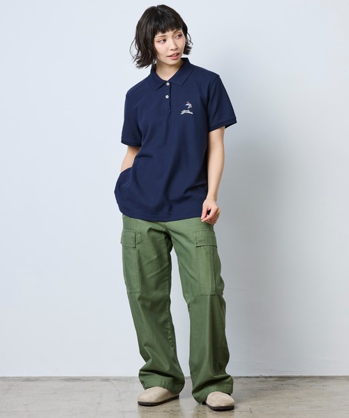 krエルメネジルドゼニア クチュール 刺繍ロゴ ニットポロシャツ ネイビー Navy Blue Premium Cotton Polo Shirt SS26 30059708 | Zegna US