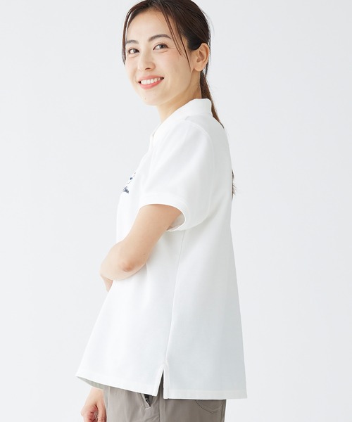 L.L.Bean（エルエルビーン）の「プレミアム・ダブル・エル・ポロシャツ、リラックス・フィット　半袖　スクリプト・ロゴ 米国フィット・レギュラー（ポロシャツ・レディース・ホワイト/ネイビー/コバルトブルー/ピンク/ライラック/ミント・SMALL/MEDIUM/LARGE/X-SMALL）」の11枚目の写真