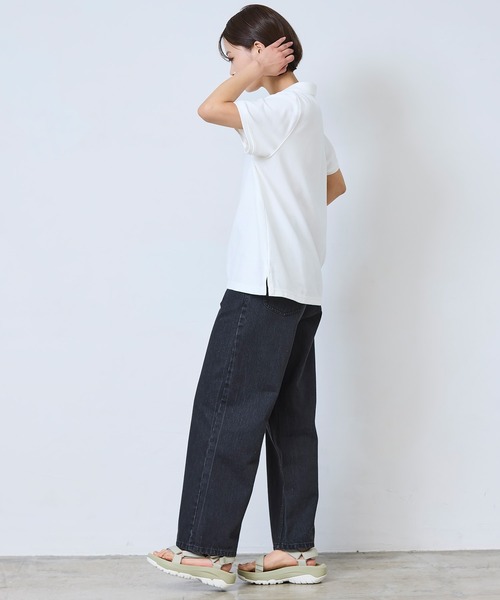 L.L.Bean（エルエルビーン）の「プレミアム・ダブル・エル・ポロシャツ、リラックス・フィット　半袖　スクリプト・ロゴ 米国フィット・レギュラー（ポロシャツ・レディース・ホワイト/ネイビー/コバルトブルー/ピンク/ライラック/ミント・SMALL/MEDIUM/LARGE/X-SMALL）」の18枚目の写真