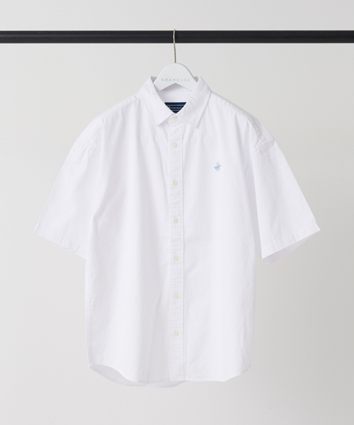 BEVERLY HILLS POLO CLUB（ビバリーヒルズポロクラブ）の「【BEVERLY HILLS POLO CLUB / ビバリーヒルズポロクラブ】レギュラーカラー 半袖シャツ（シャツ/ブラウス・メンズ・ベージュ/ブラック/ホワイト/ネイビー・M/LL/L）」の19枚目の写真