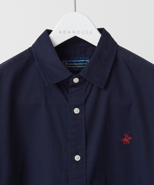 BEVERLY HILLS POLO CLUB（ビバリーヒルズポロクラブ）の「【BEVERLY HILLS POLO CLUB / ビバリーヒルズポロクラブ】レギュラーカラー 半袖シャツ（シャツ/ブラウス・メンズ・ベージュ/ブラック/ホワイト/ネイビー・M/LL/L）」の17枚目の写真