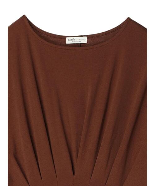 earth music&ecology（アースミュージックアンドエコロジー）の「ウエストタックワンピース（ワンピース・レディース・ダークブラウン/オリーブ・FREE）」の19枚目の写真