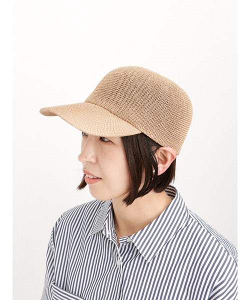 Lugnoncure（ルノンキュール）の「ペーパーサーモキャップ（キャップ・レディース・ベージュ/ライトベージュ・ﾌﾘ-）」の2枚目の写真